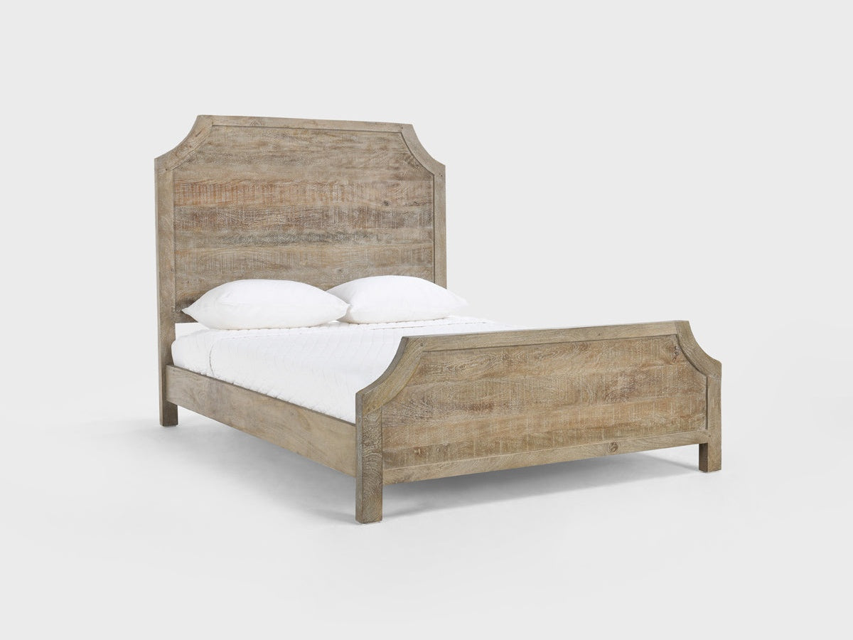 Francesca Vintage Taupe Eastern King Bed - Ornate Home