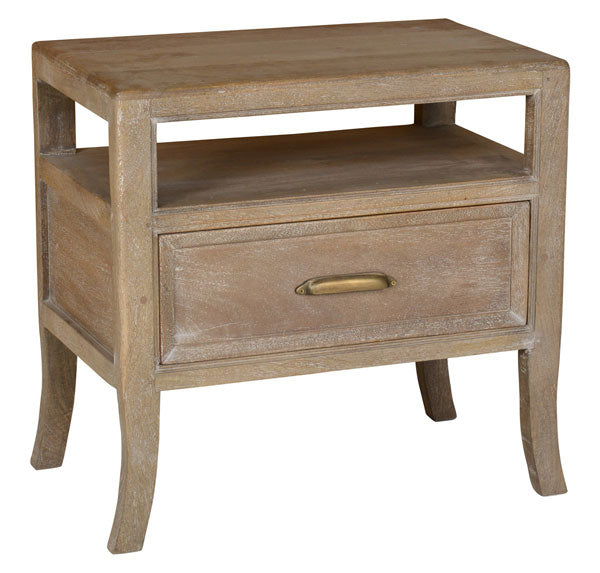 Francesca Vintage Taupe End Table - Ornate Home