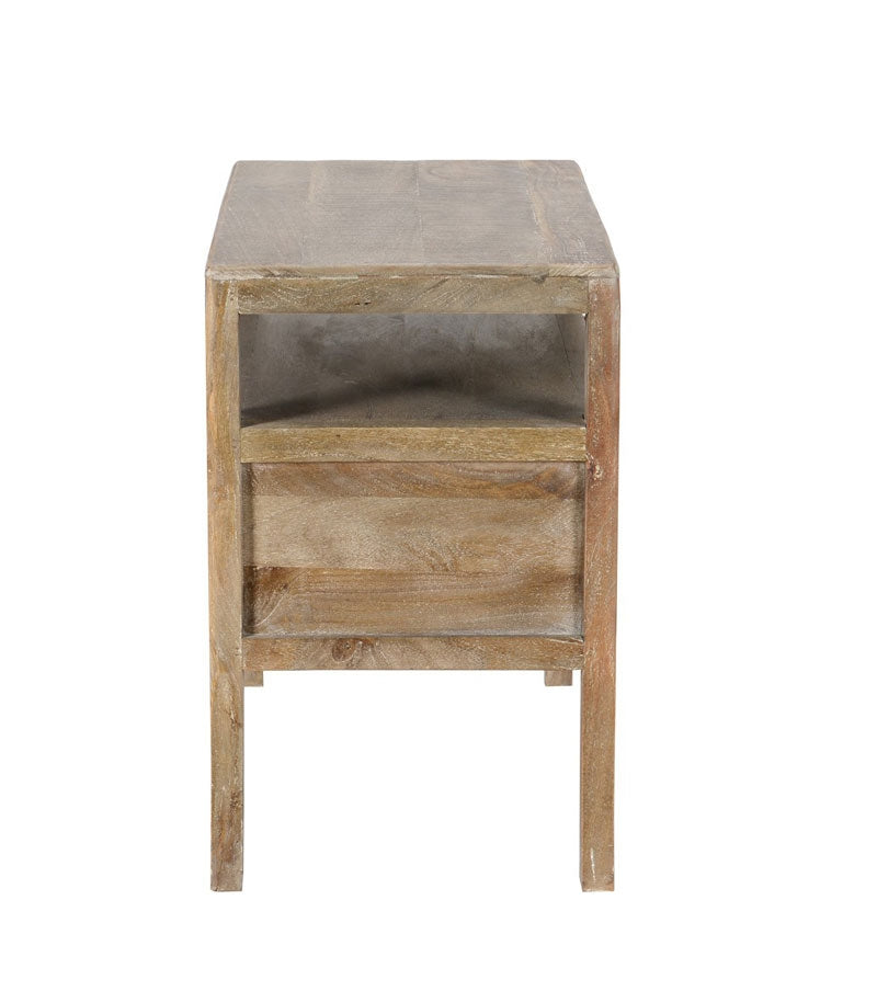 Francesca Vintage Taupe End Table - Ornate Home