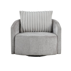Francine Gray Swivel Chair - Ornate Home