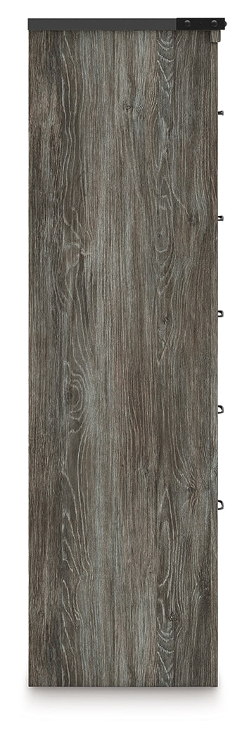 Frandern Gray Five Drawer Chest - Ornate Home