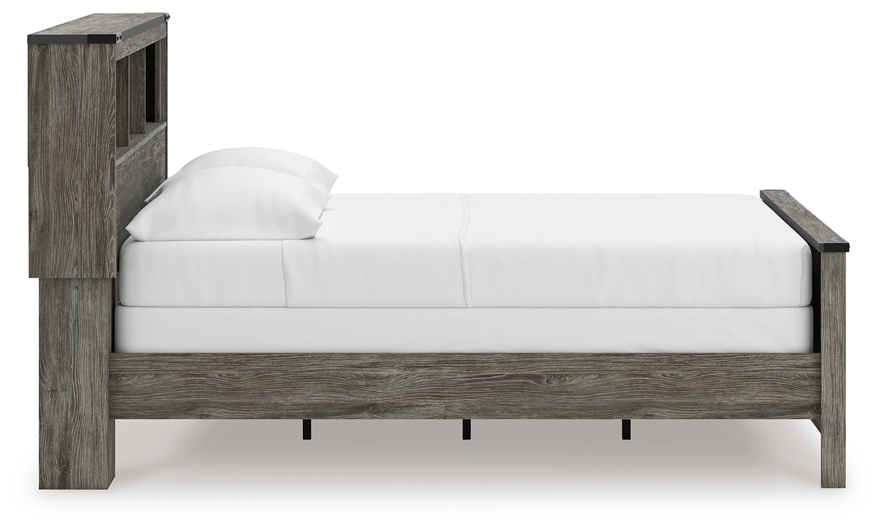 Frandern Gray Full Bookcase Bed, Dresser and Mirror (Online Special Price) - Ornate Home