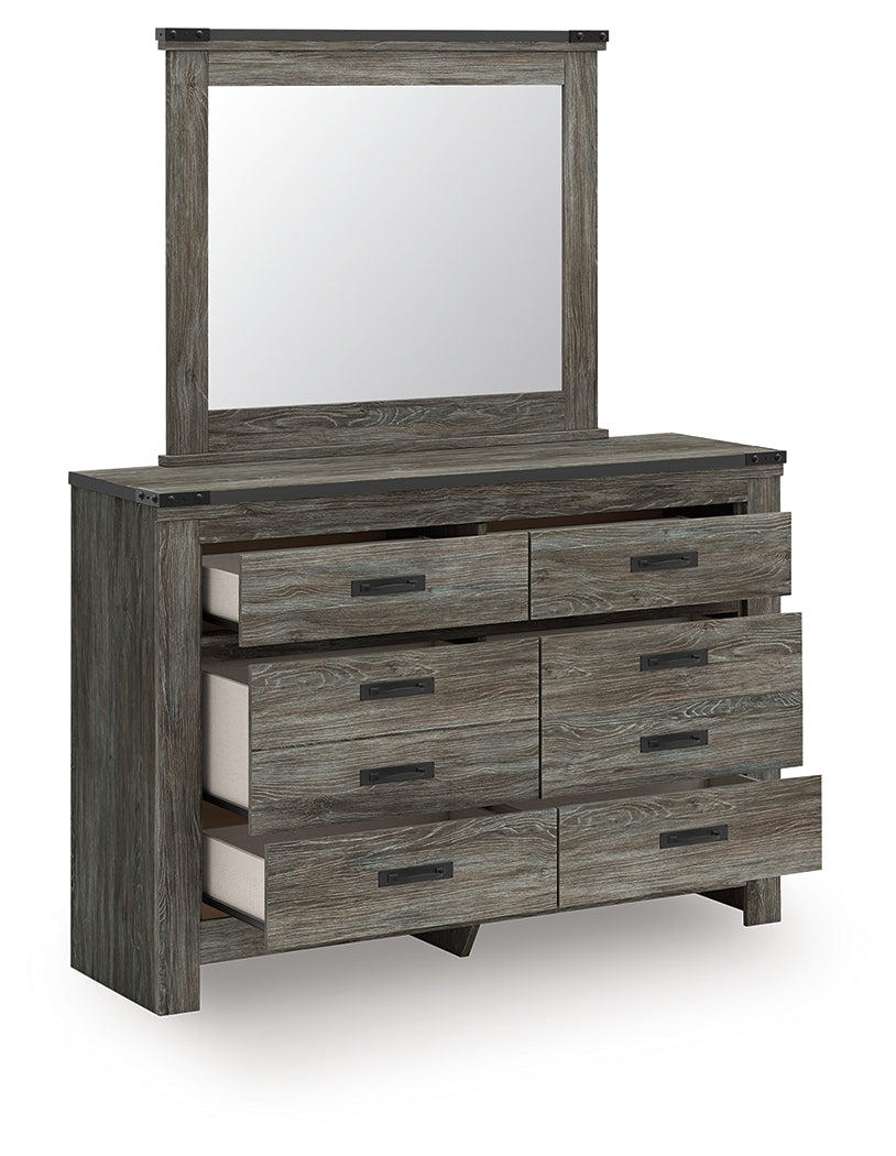 Frandern Gray Full Panel Bed, Dresser and Mirror - Ornate Home