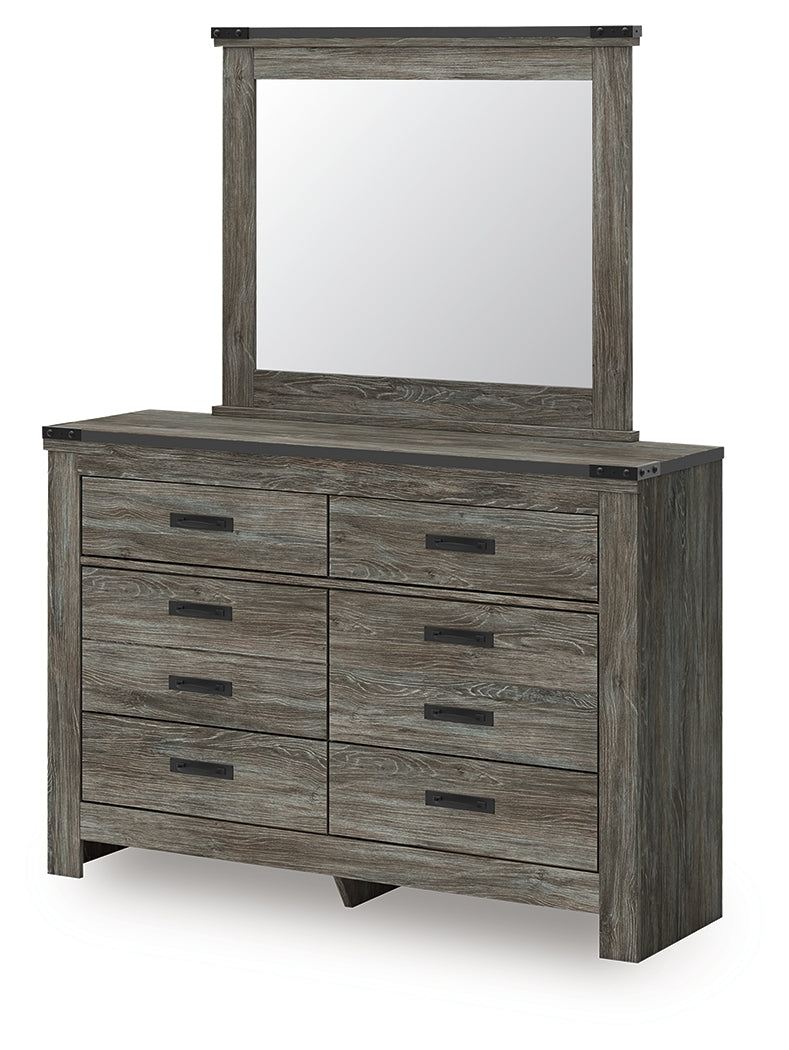 Frandern Gray Twin Bookcase Bed, Dresser and Mirror - Ornate Home