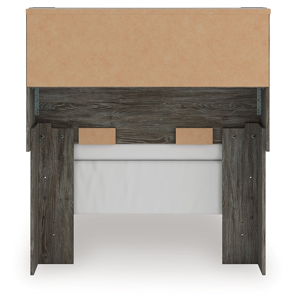 Frandern Gray Twin Bookcase Bed, Dresser and Mirror - Ornate Home