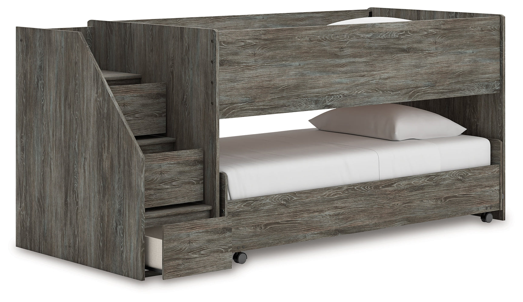 Frandern Gray Twin over Twin Loft Bed (Online Special Price) - Ornate Home