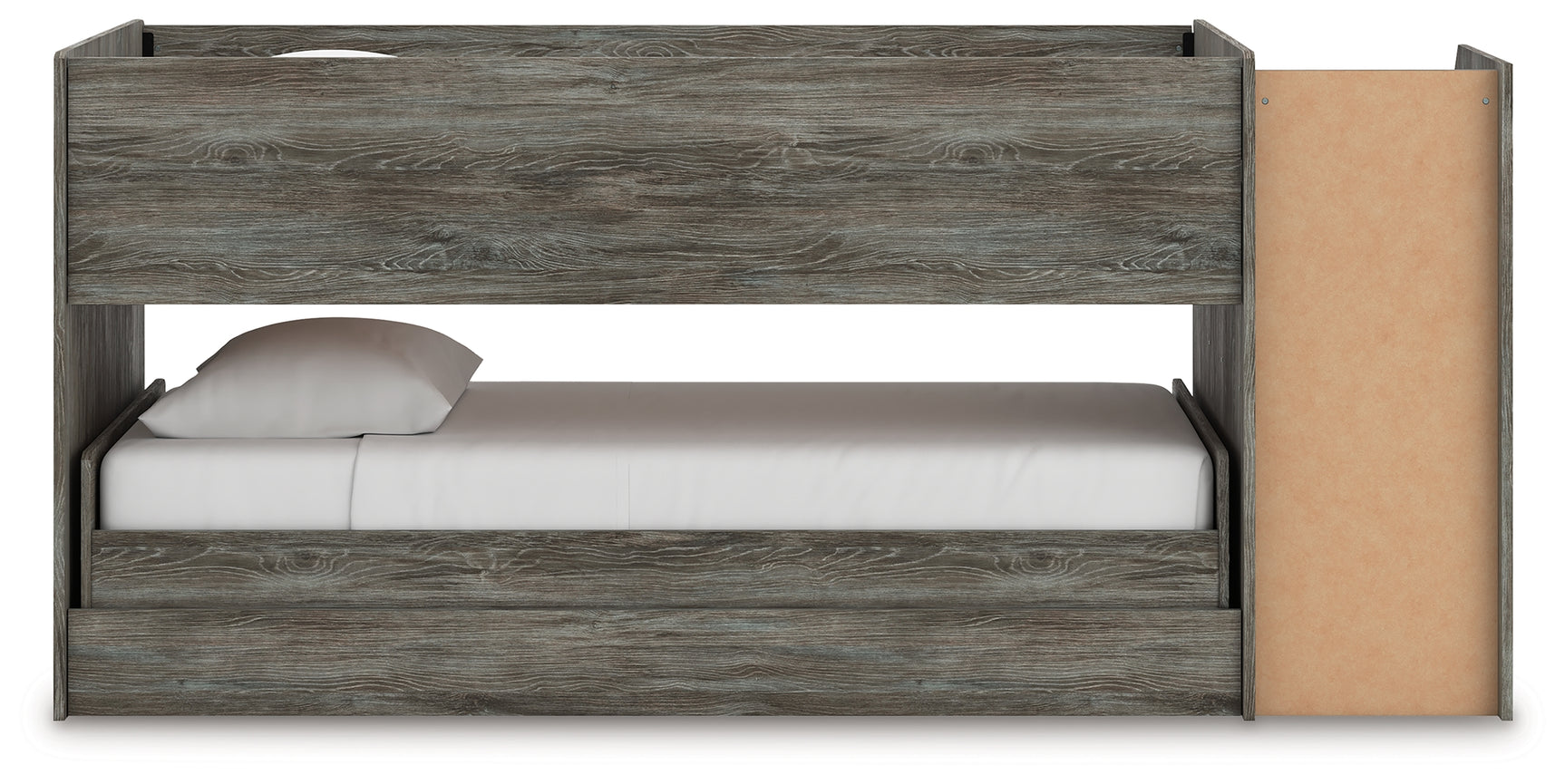 Frandern Gray Twin over Twin Loft Bed - Ornate Home