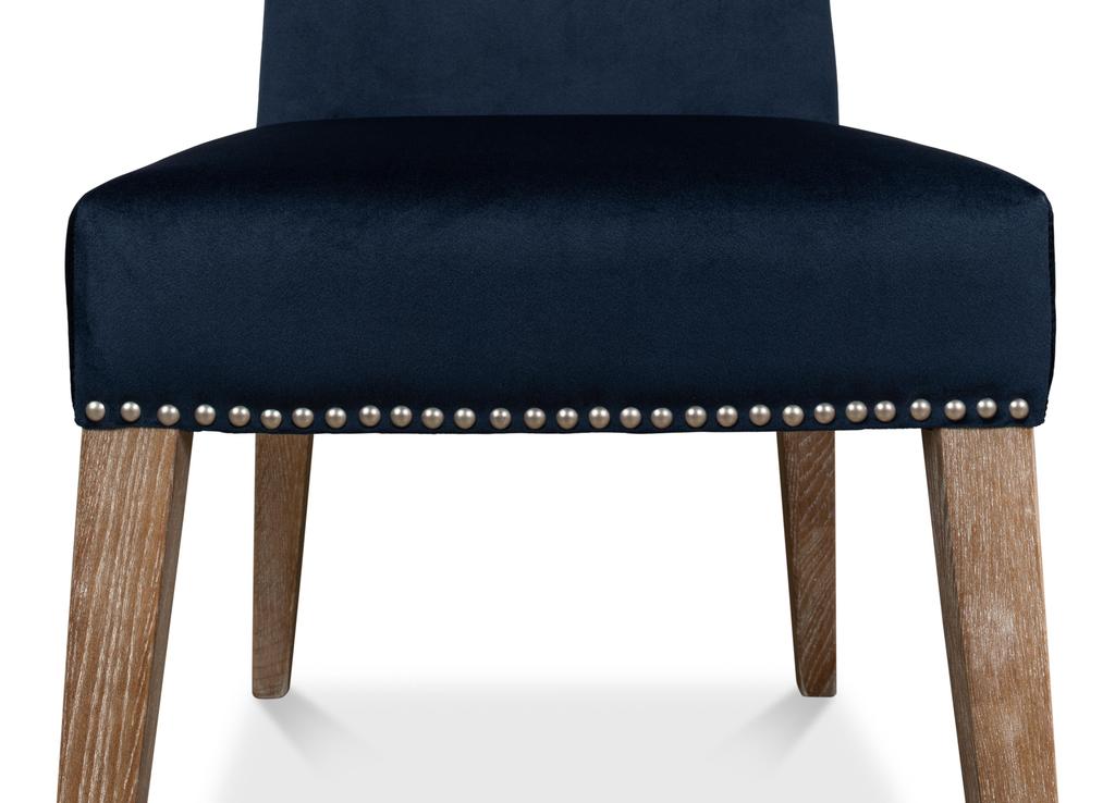 Franklin Blue Side Chair (Set of 2) - Ornate Home