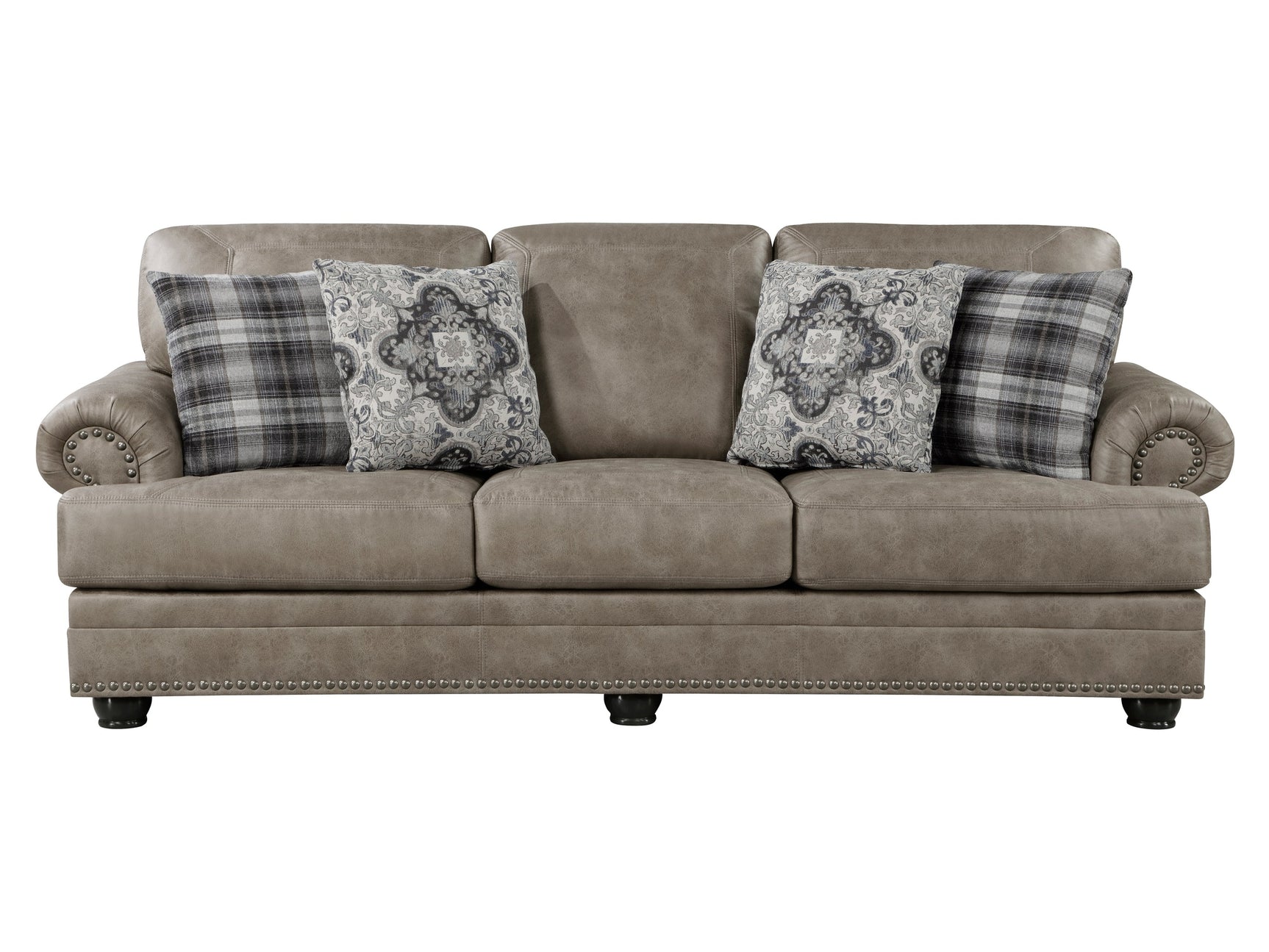 Franklin Brown Sofa - Ornate Home
