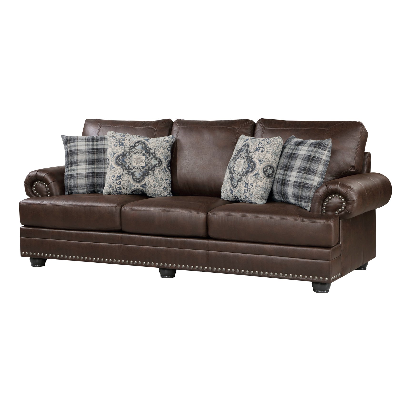 Franklin Brown Sofa - Ornate Home