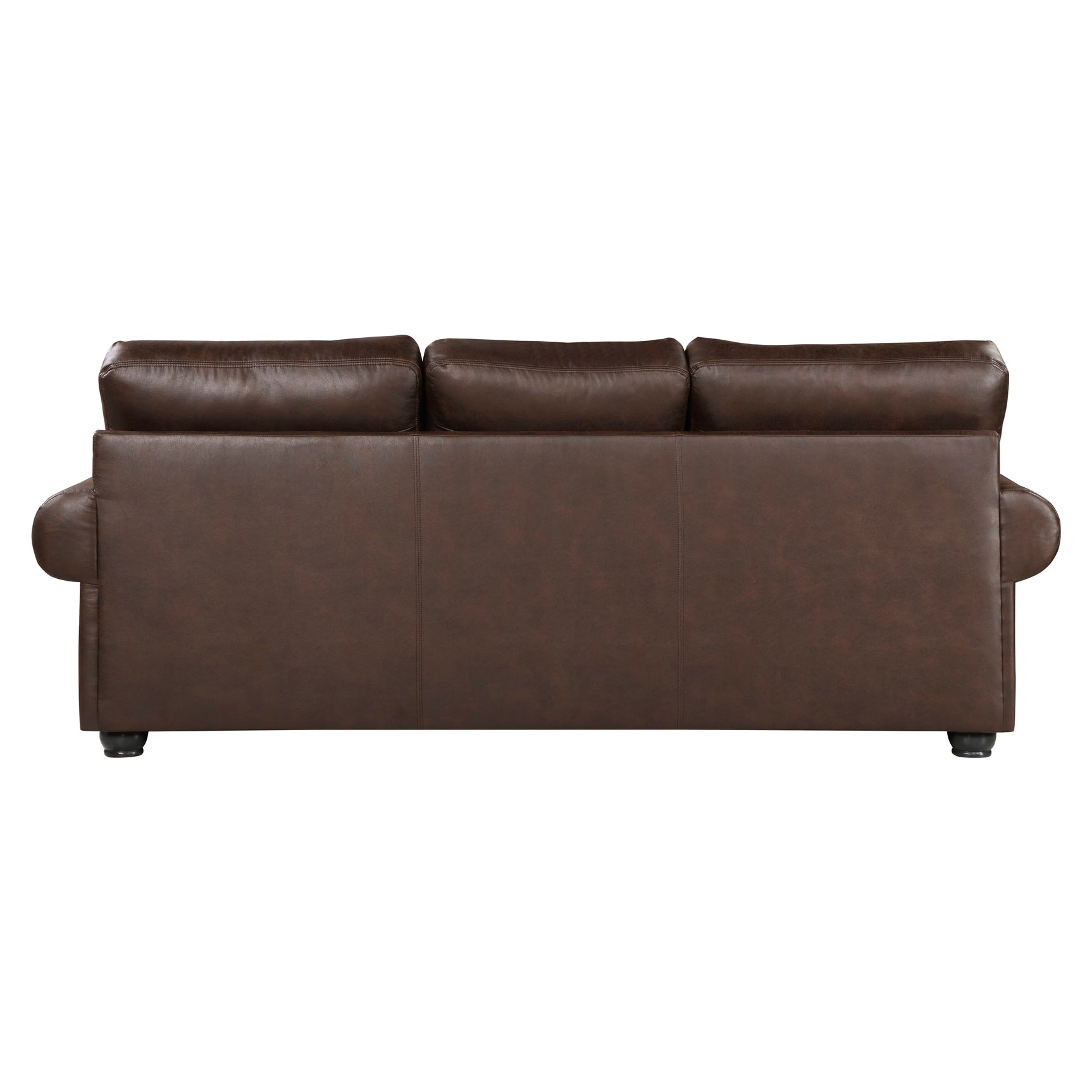 Franklin Dark Brown Sofa & Loveseat - Ornate Home