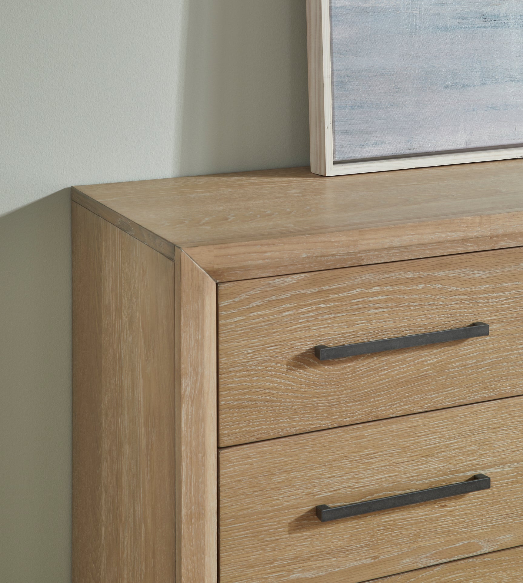 Franklin Three Drawer Two Door White Oak Sideboard in Au Natural - Ornate Home