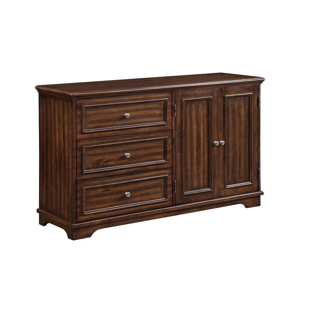Franklin Walnut 4Pc Pack Full Bed Set - Ornate Home