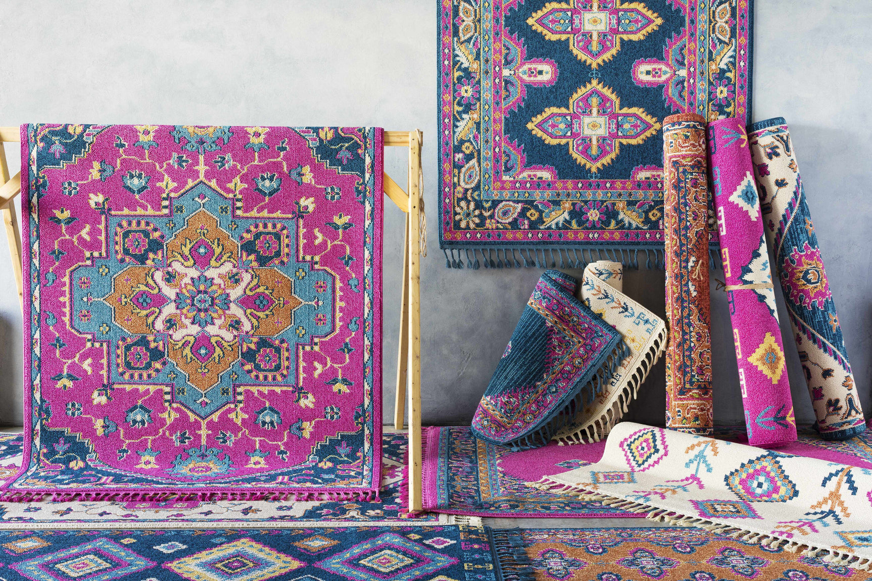 Franktown Magenta Carpet - Clearance - Ornate Home