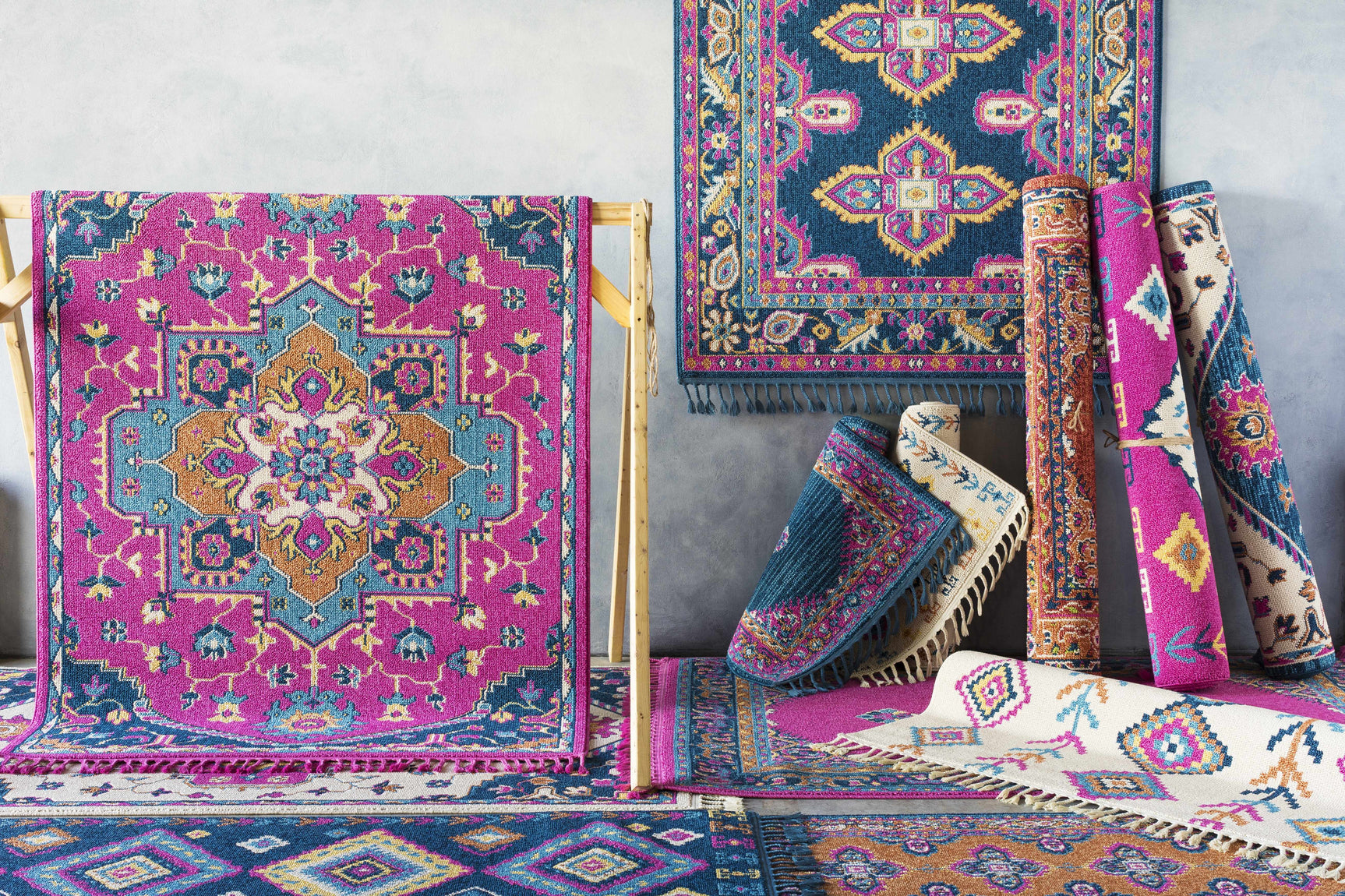 Franktown Magenta Carpet - Clearance - Ornate Home
