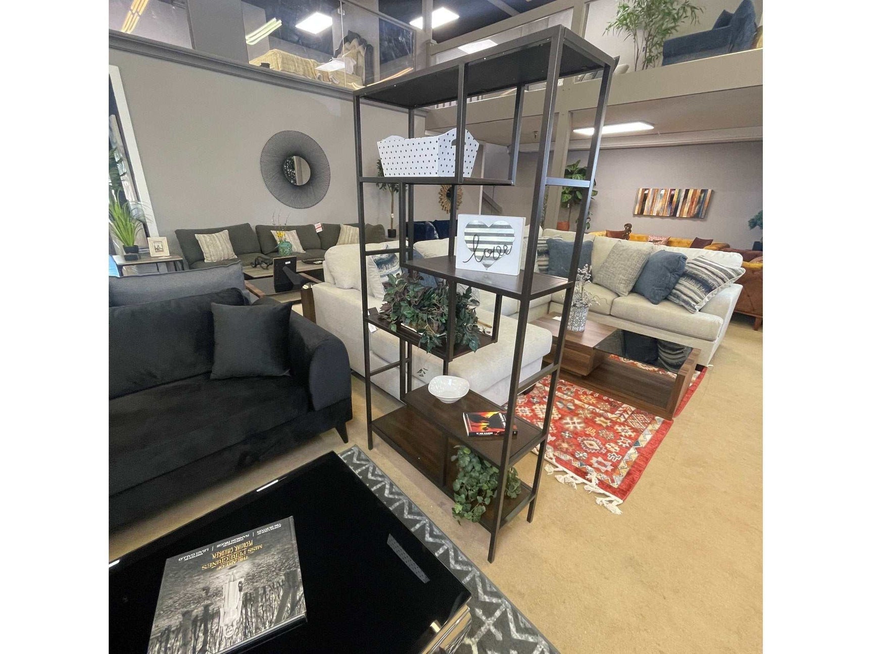 Frankwell Brown/Black Bookcase (Online Special Price) - Ornate Home