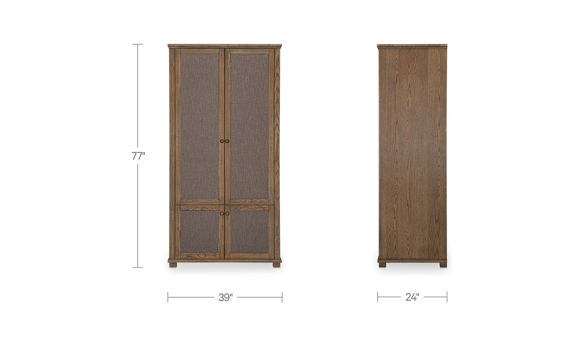 Frans Brown Tall Cabinet - Ornate Home