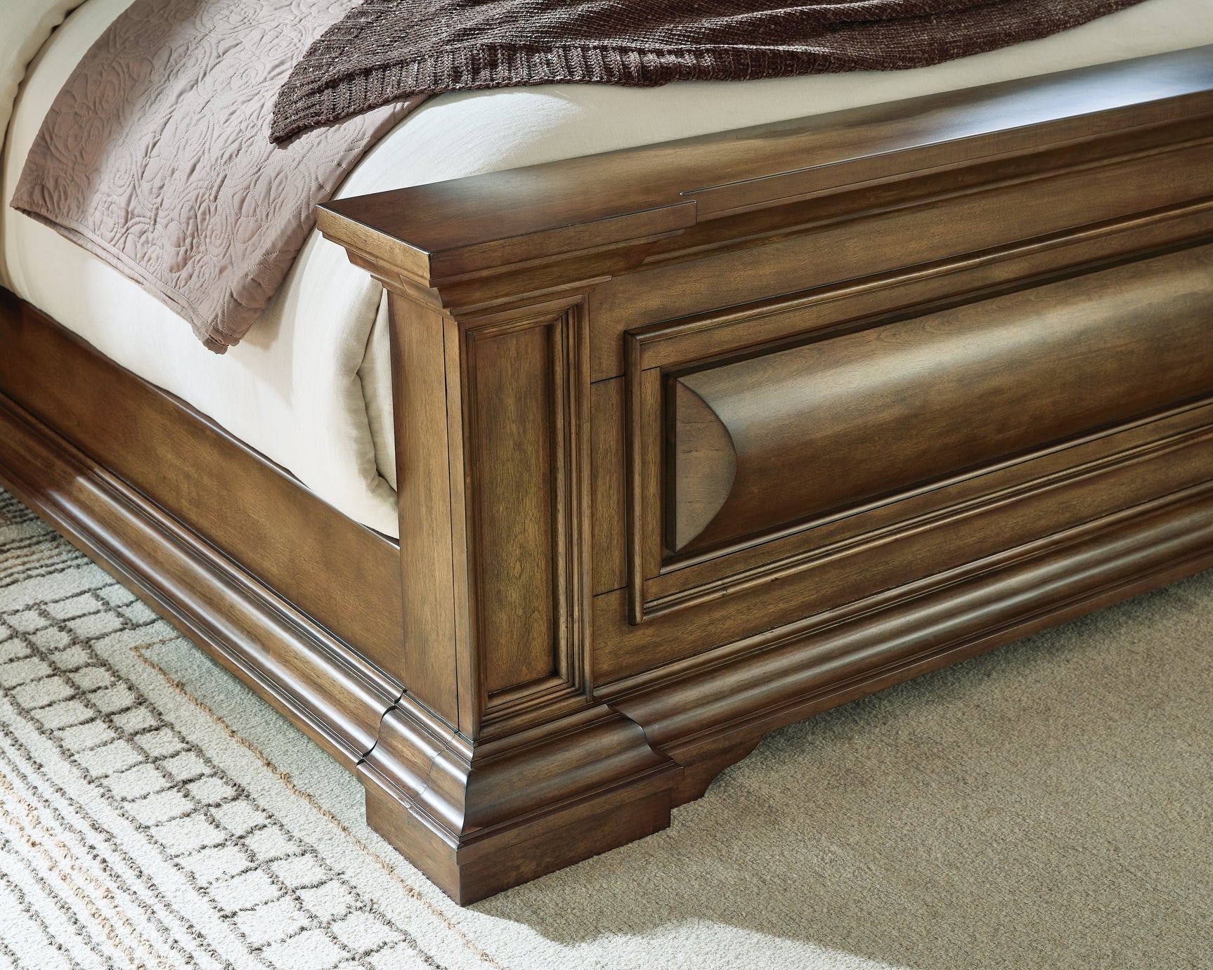 Frantanna Brown California King Panel Bed (Online Special Price) - Ornate Home