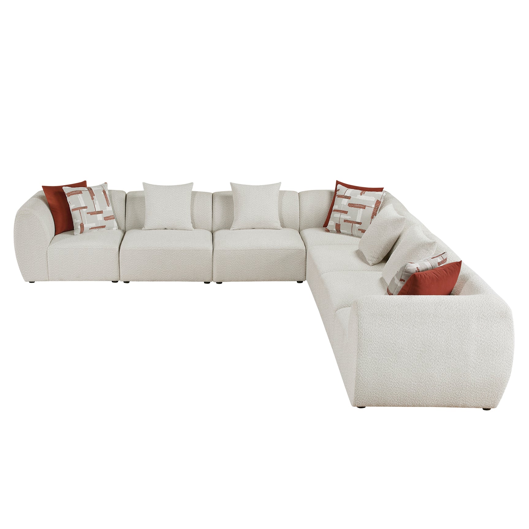 Franz Beige 7-Piece Modular Sectional - Ornate Home