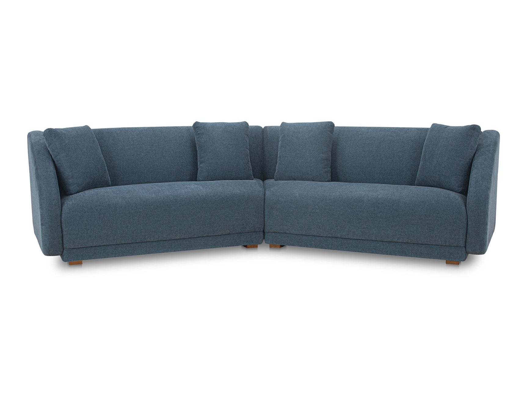 Fraser Deep Blue 2 Piece Modular Sofa - Ornate Home