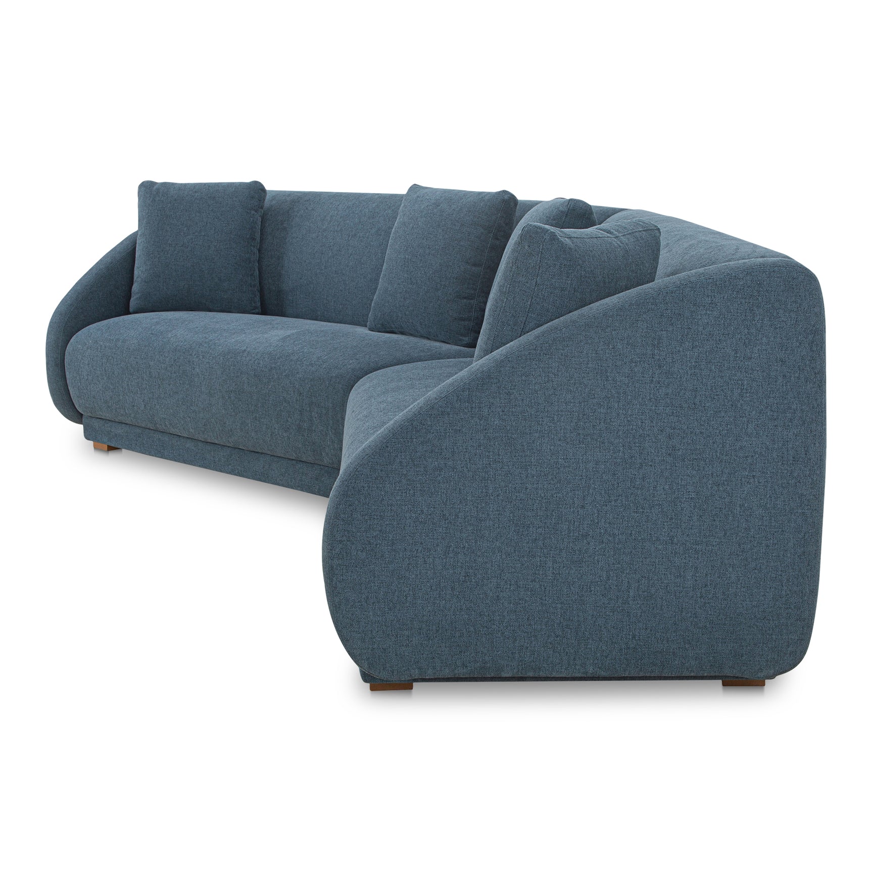 Fraser Deep Blue 2 Piece Modular Sofa - Ornate Home