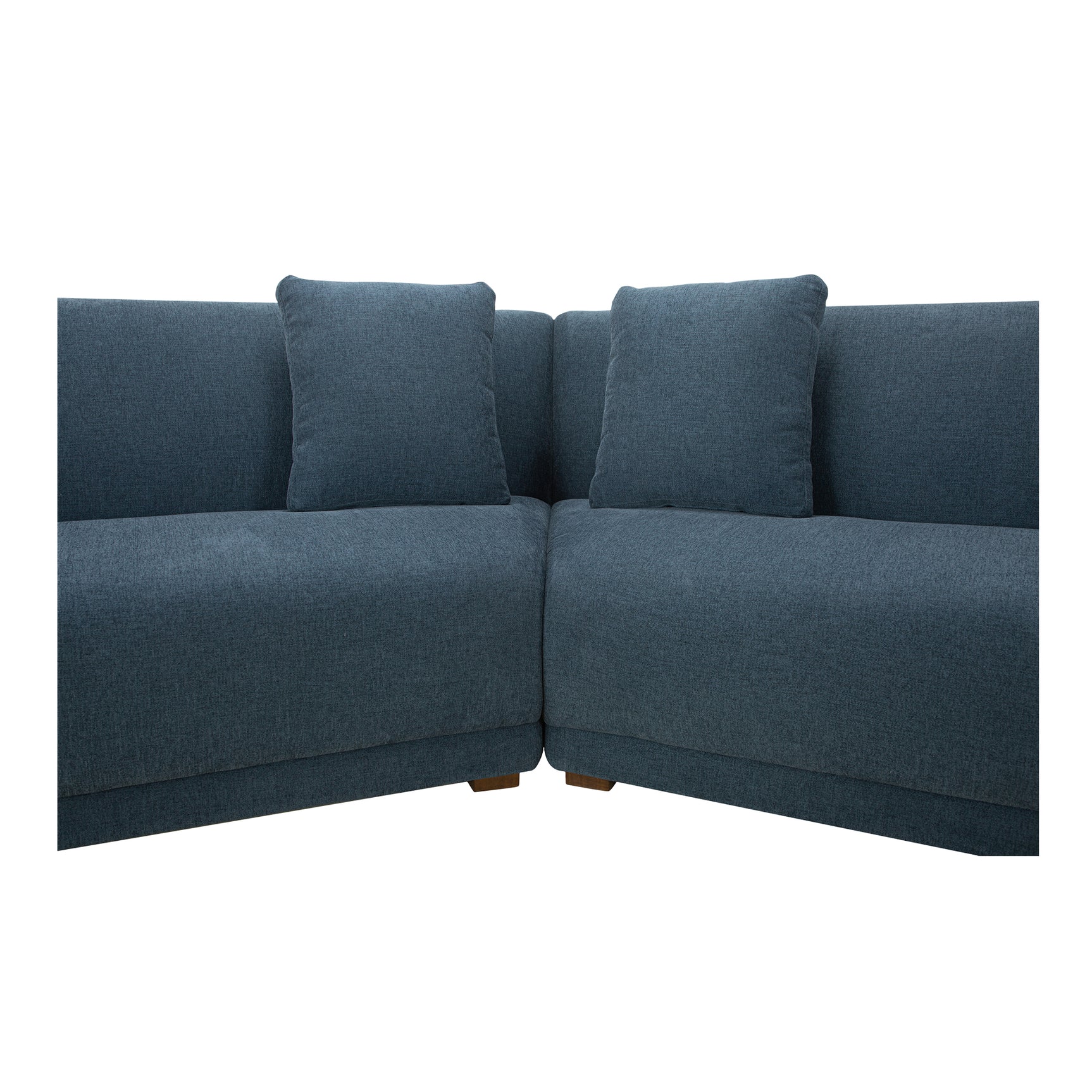 Fraser Deep Blue 2 Piece Modular Sofa - Ornate Home