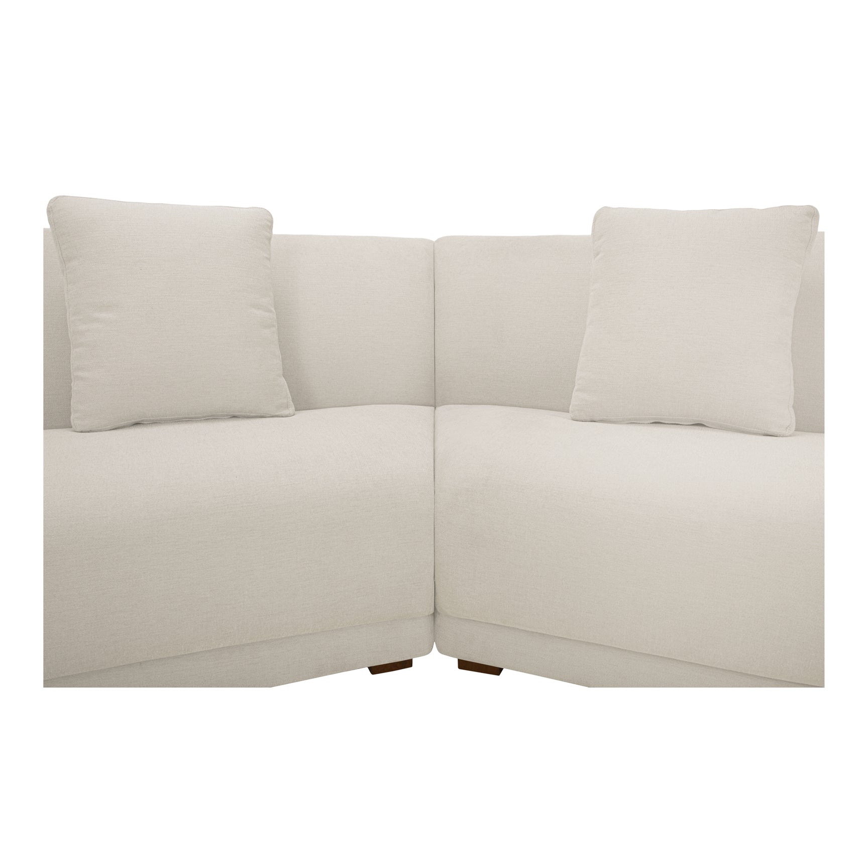 Fraser White 3 Piece Modular Sectional with Slipper - Ornate Home