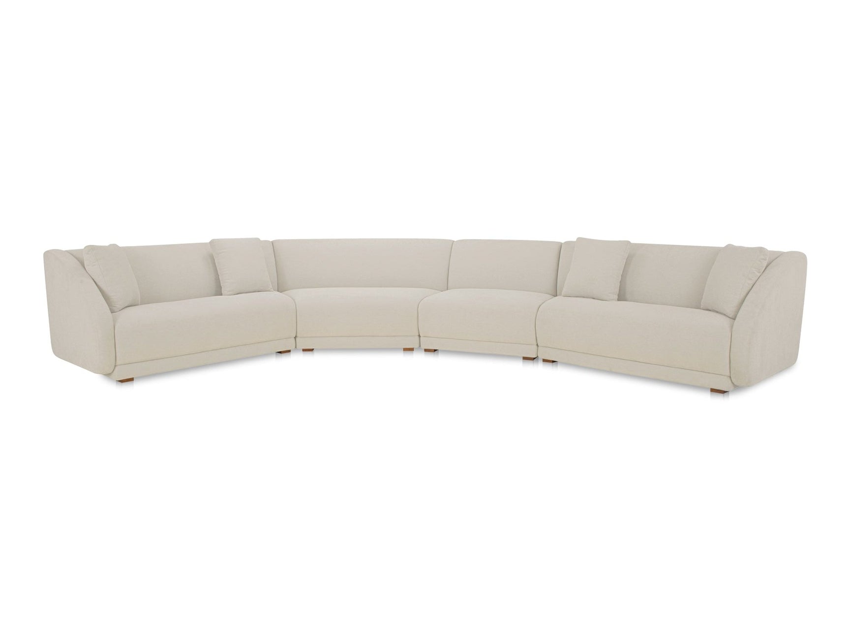 Fraser White 4 Piece Modular Sectional - Ornate Home
