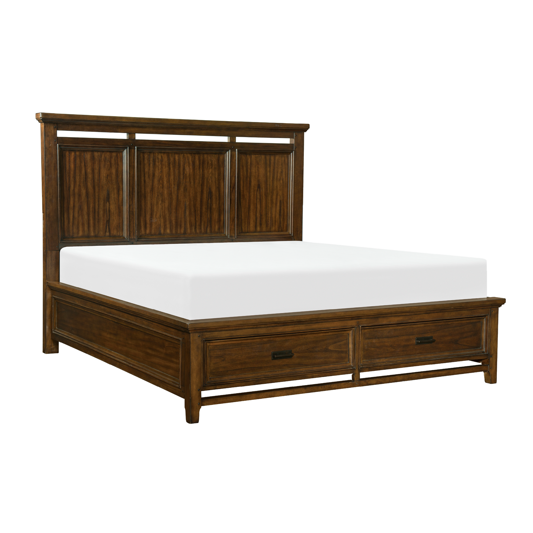 Frazier Park Brown Cherry 4-piece Queen Bedroom Set - Ornate Home