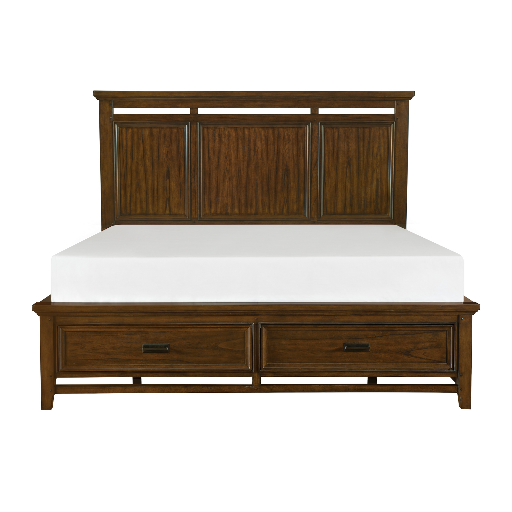 Frazier Park Brown Cherry 4-piece Queen Bedroom Set - Ornate Home