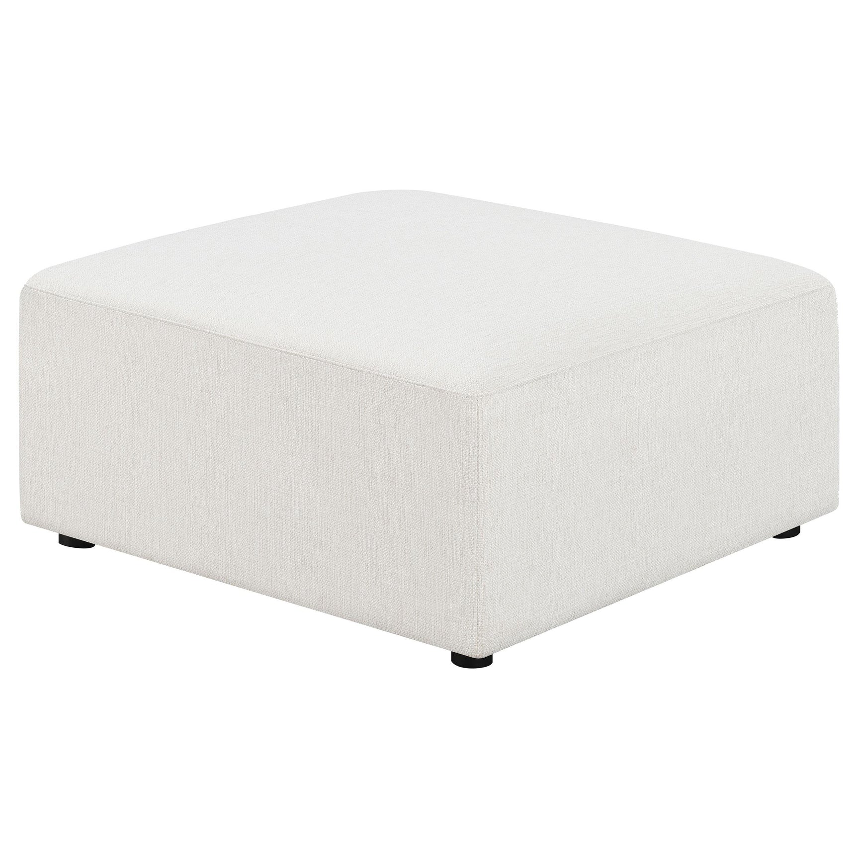Freddie Pearl Square Upholstered Ottoman - Ornate Home
