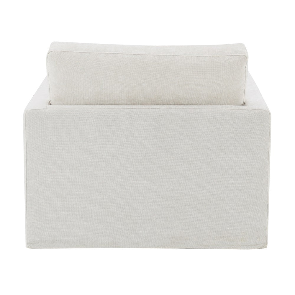 Frederick Ivory Swivel Chair W/Pillow - Ornate Home