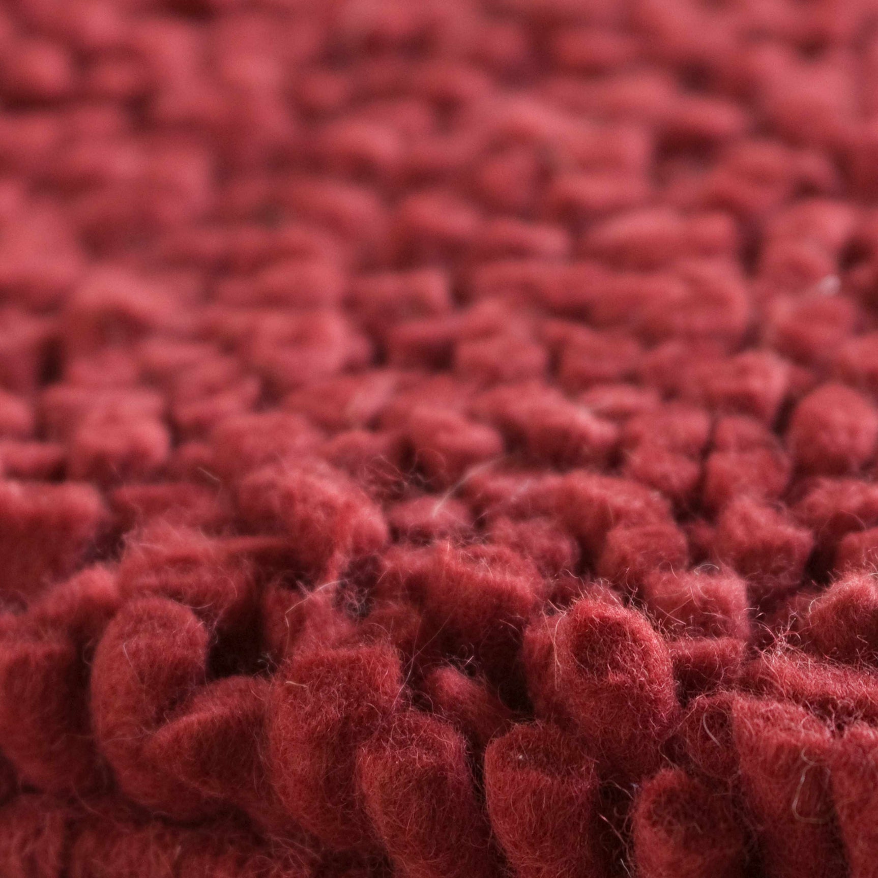 Frederika Solid Dark Red Wool Shag Rug - Clearance - Ornate Home