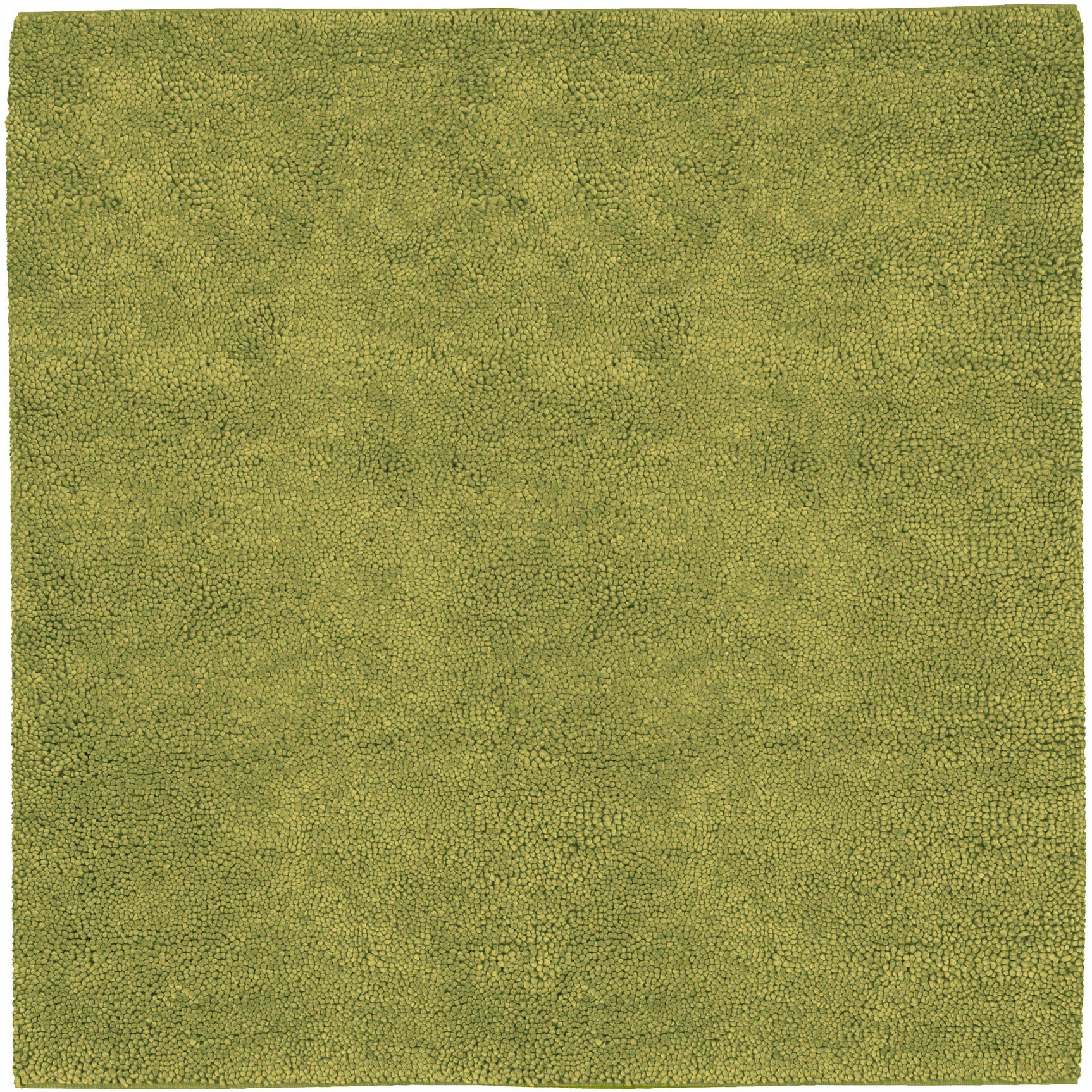 Frederika Solid Olive Green Wool Shag Rug - Clearance - Ornate Home