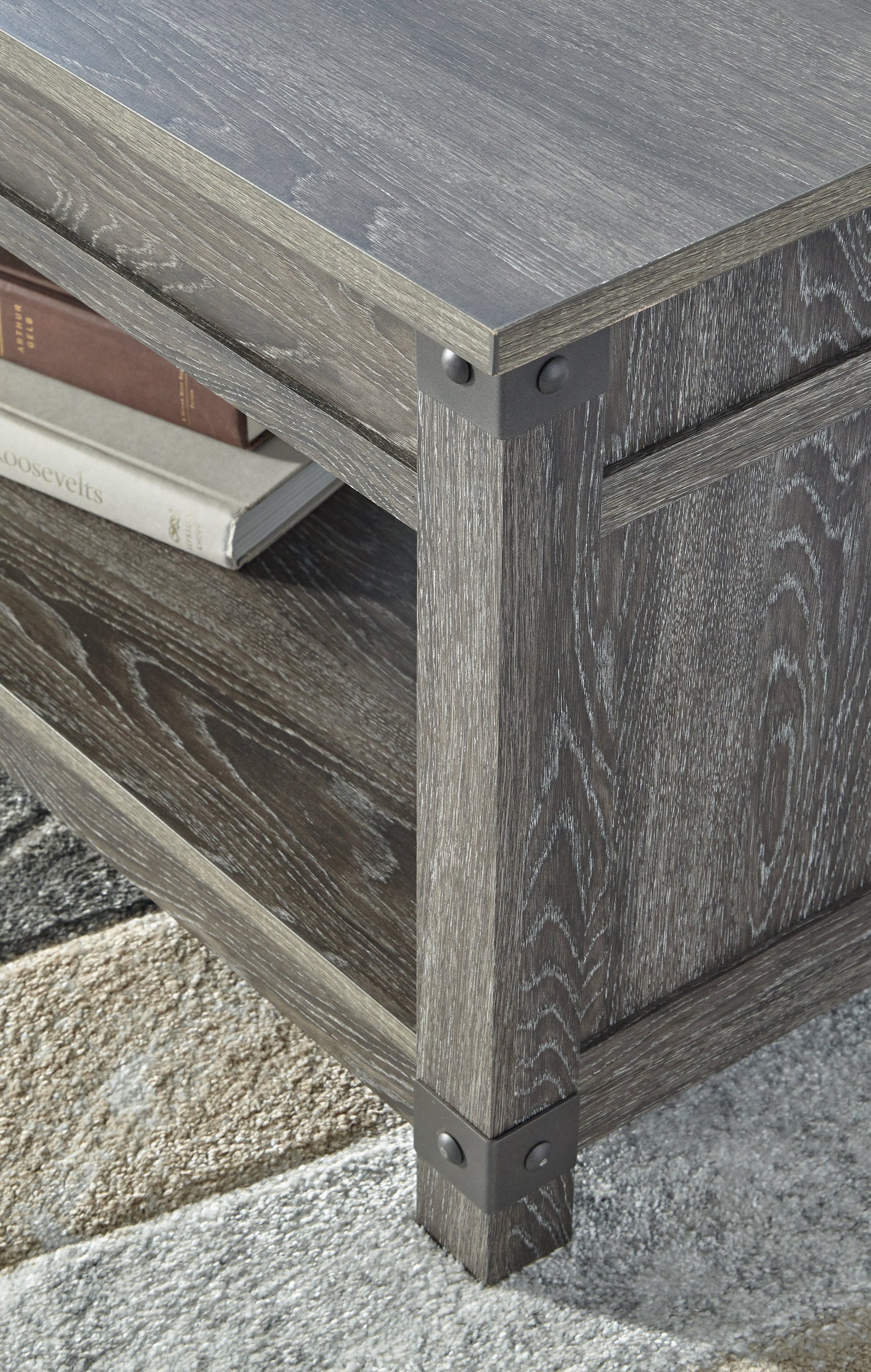 Freedan Grayish Brown Lift Top Coffee Table - Ornate Home