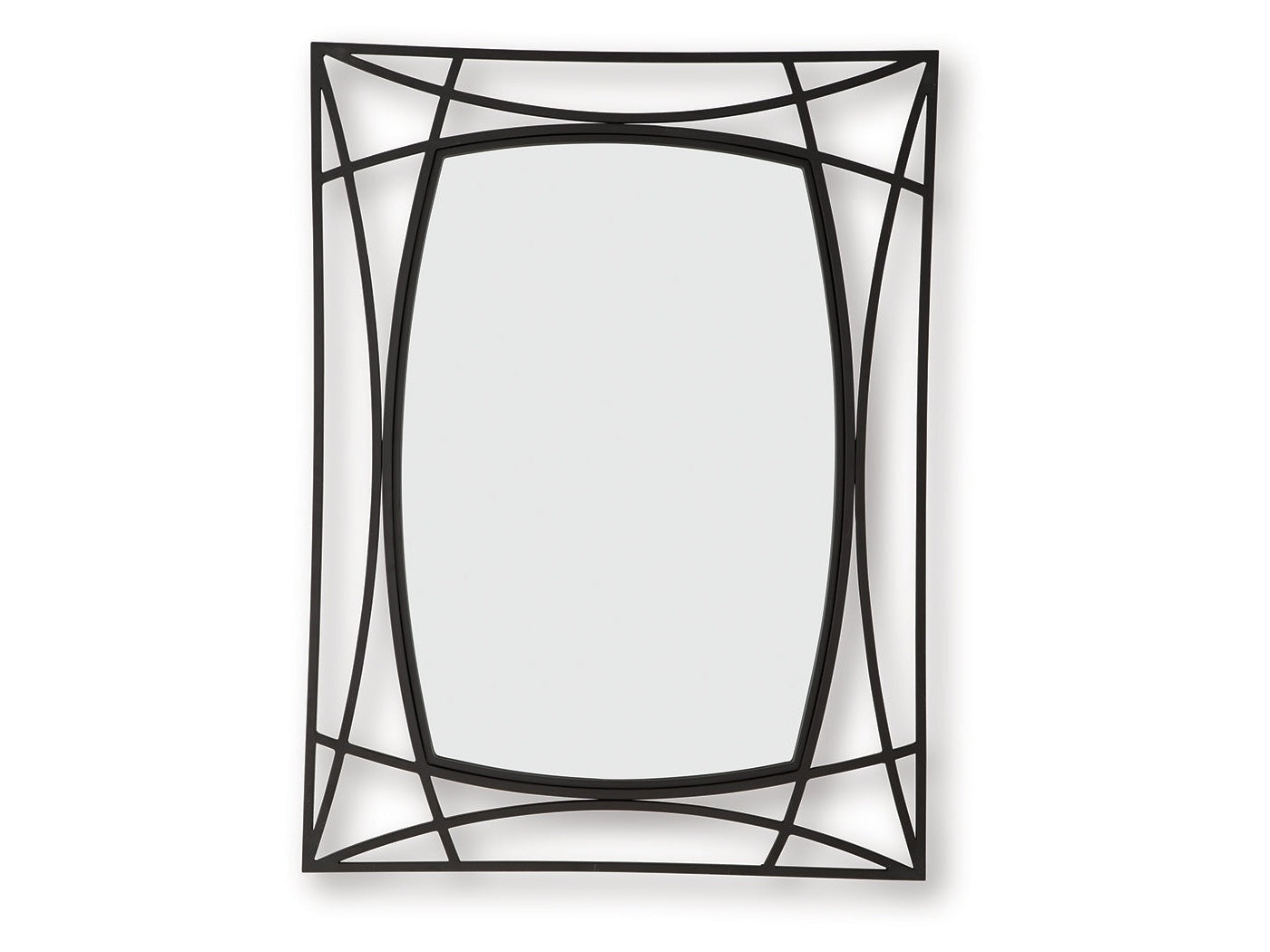 Freenville Black Accent Mirror - Ornate Home