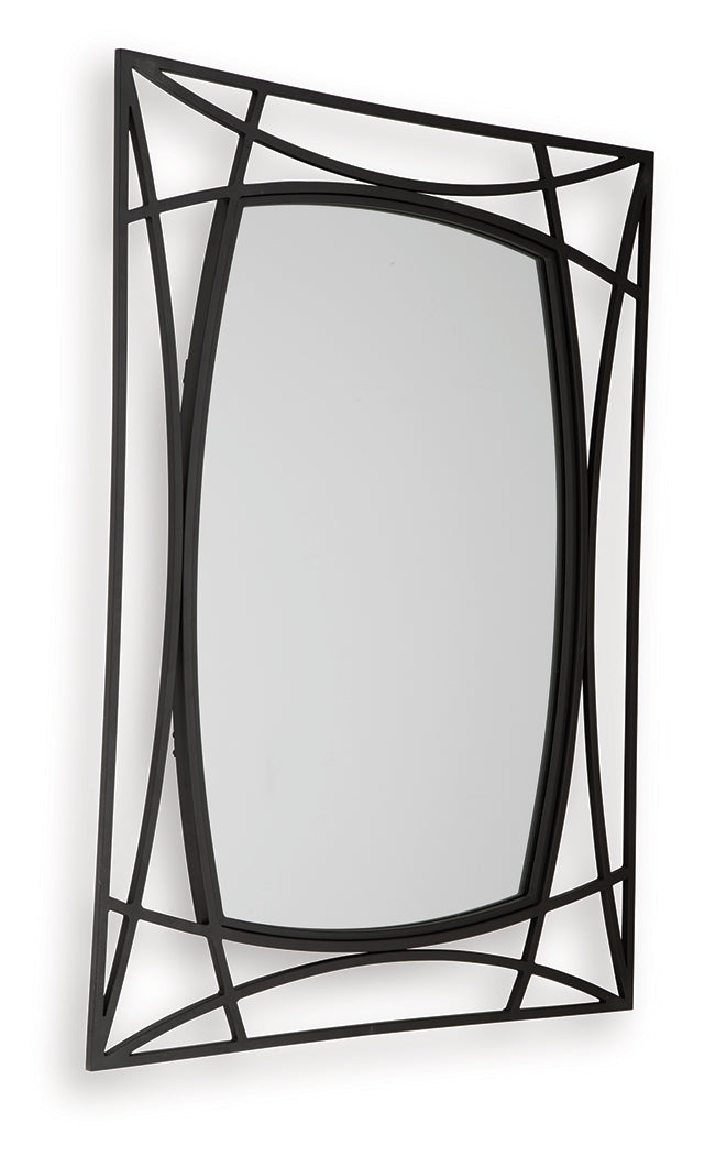 Freenville Black Accent Mirror - Ornate Home