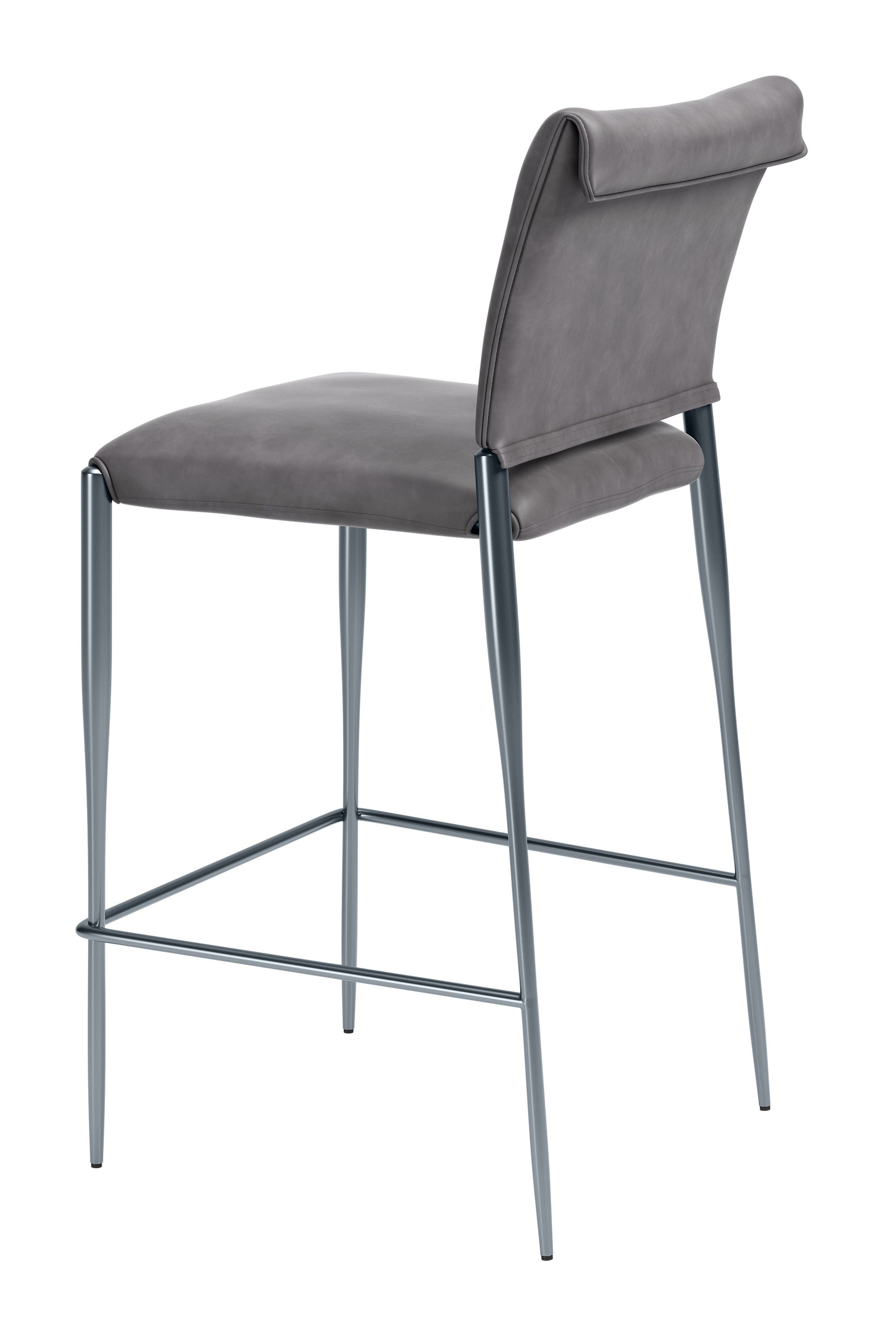 Freesia Charcoal Gray Barstool (Set of 2) - Ornate Home