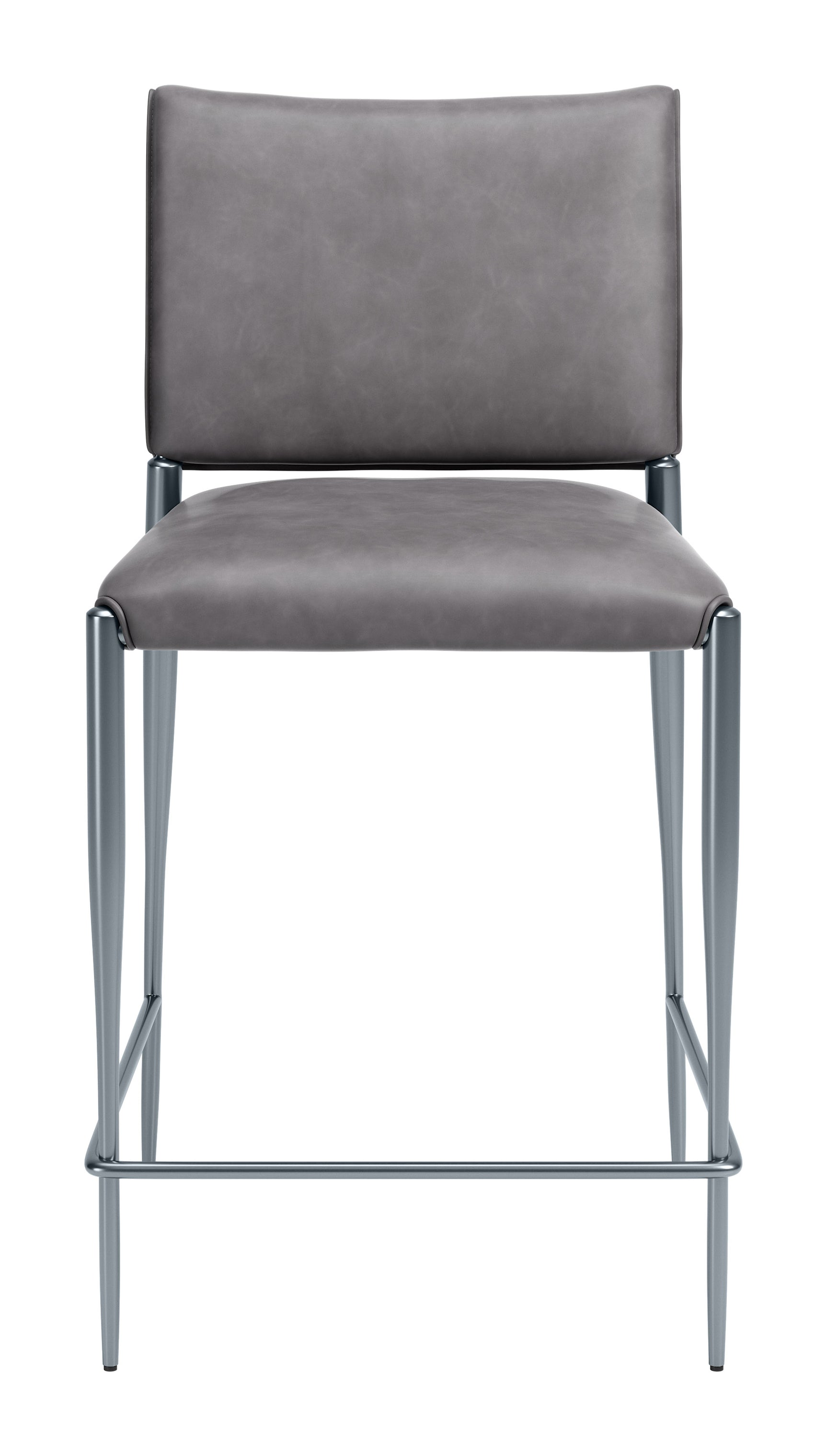 Freesia Charcoal Gray Counter Stool (Set of 2) - Ornate Home