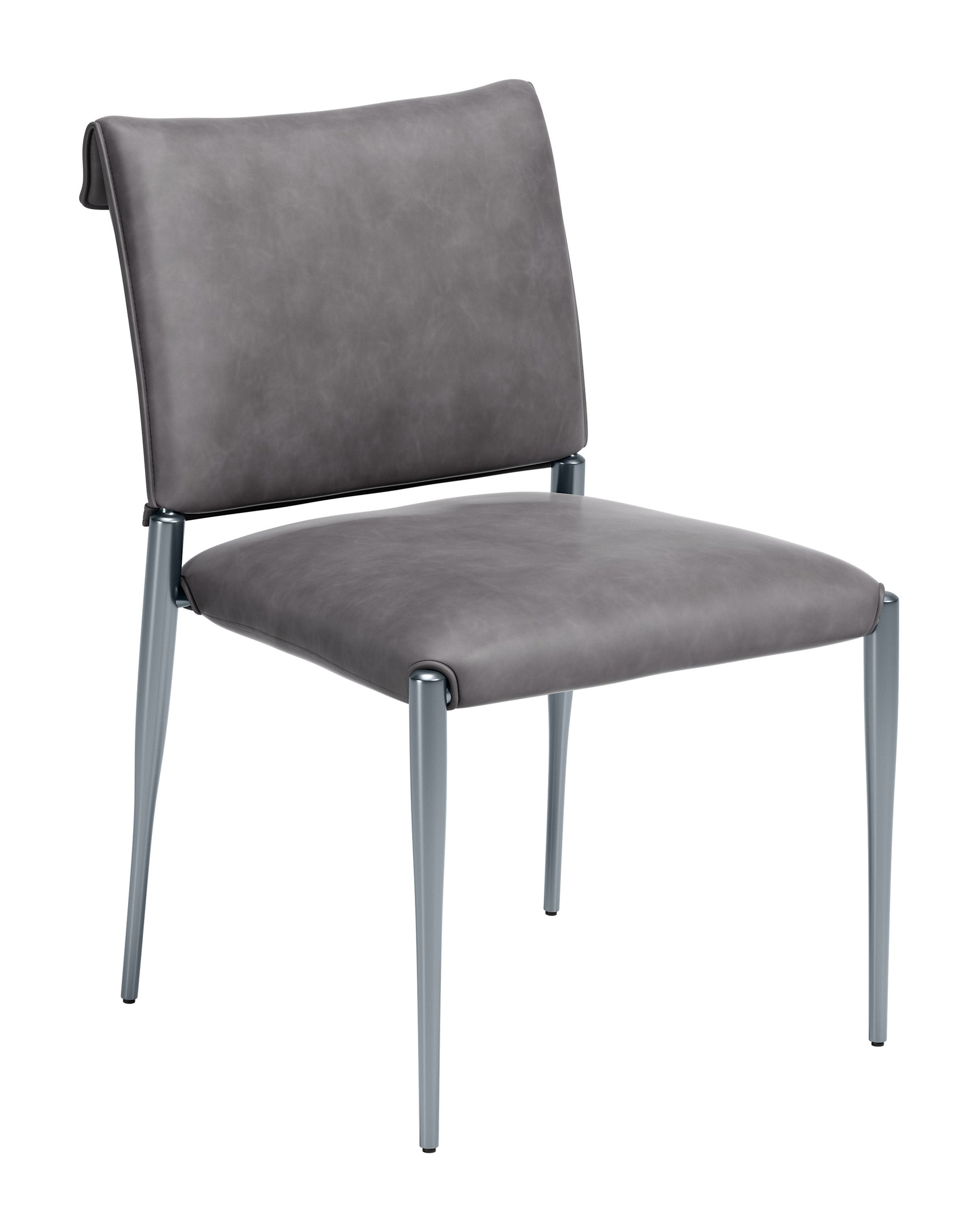 Freesia Charcoal Gray Dining Chair (Set of 2) - Ornate Home