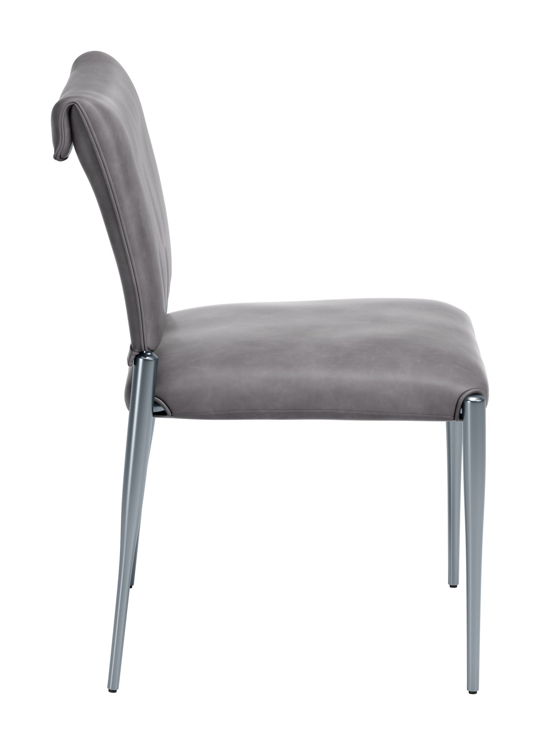Freesia Charcoal Gray Dining Chair (Set of 2) - Ornate Home