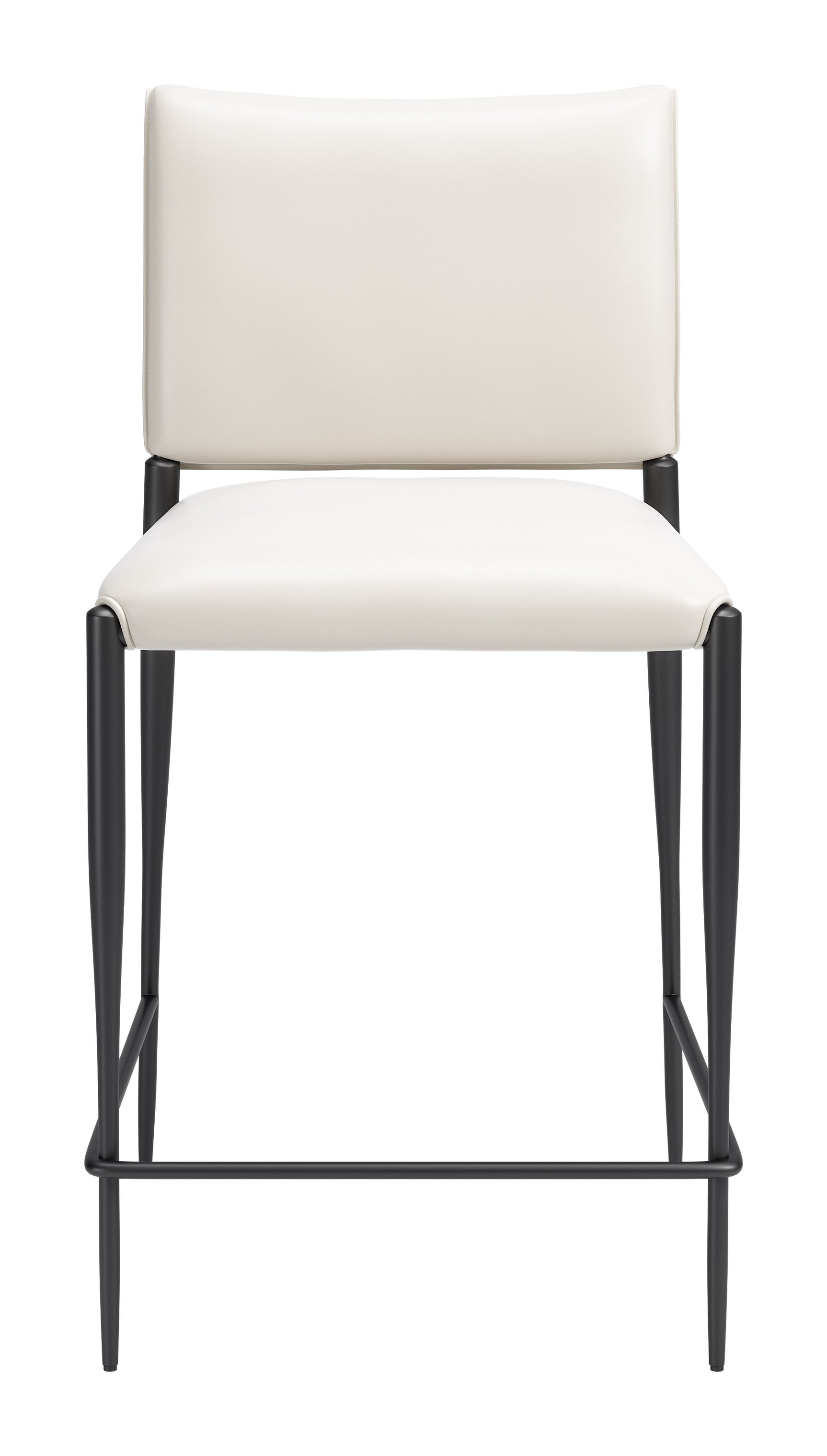 Freesia White Counter Stool (Set of 2) - Ornate Home