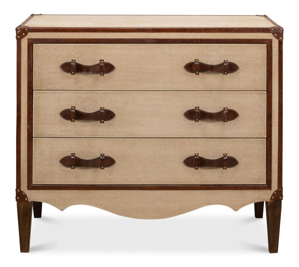 French Art Deco Beige Commode - Ornate Home