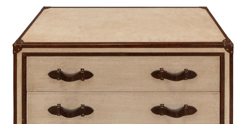 French Art Deco Beige Commode - Ornate Home