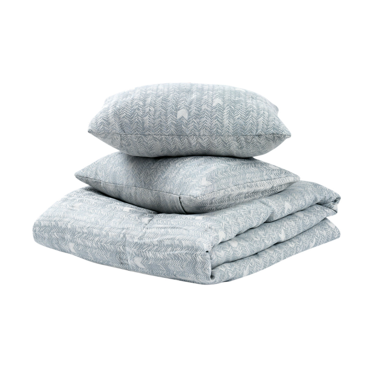 French Herringbone Storm Comforter Collection - Ornate Home