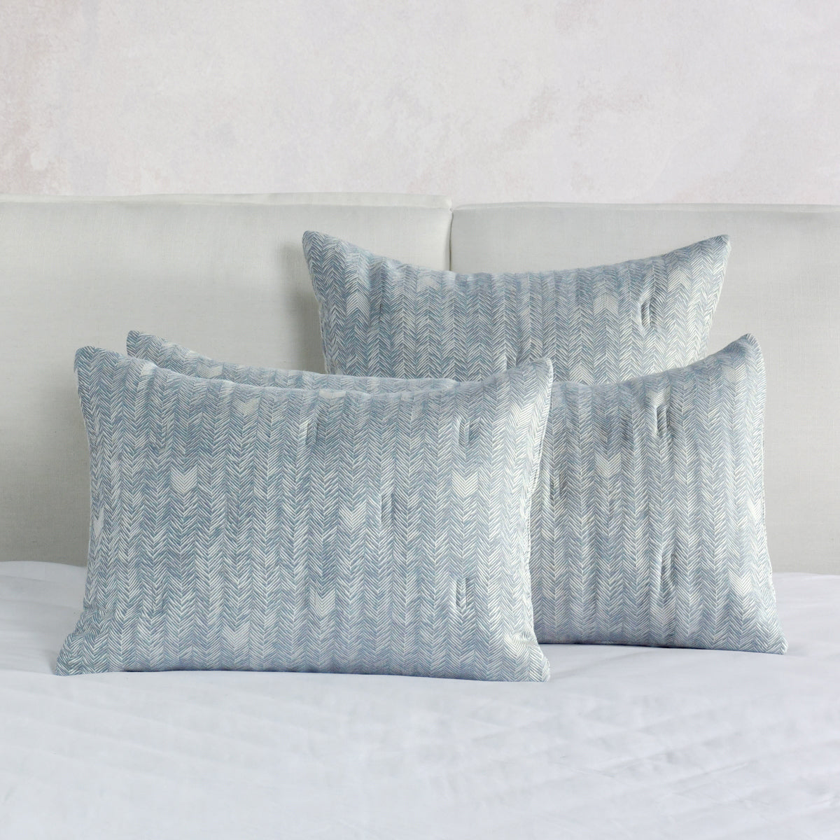 French Herringbone Storm Comforter Collection - Ornate Home