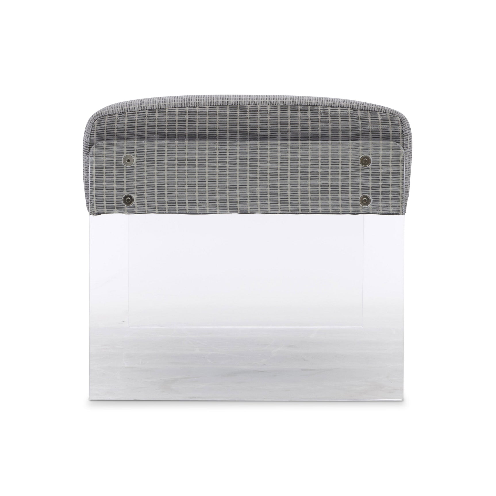 Frey Acrylic/Grey Fabric Bench - Ornate Home