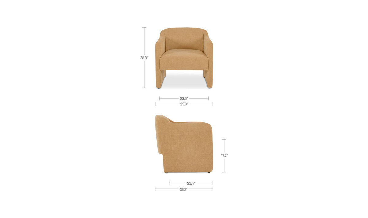 Freya Golden Yellow Accent Chair - Ornate Home