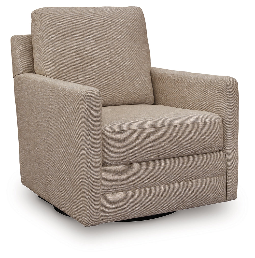 Freybourne Next-Gen Nuvella Twill Swivel Accent Chair (Online Special Price) - Ornate Home