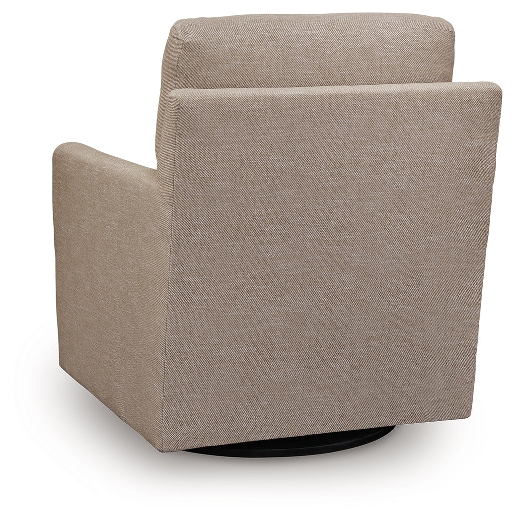 Freybourne Next-Gen Nuvella Twill Swivel Accent Chair (Online Special Price) - Ornate Home